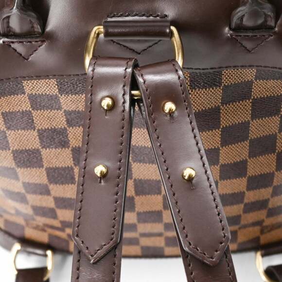 LOUIS VUITTON Authentic Brown Damier Canvas Backpack